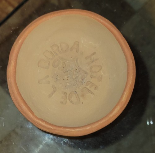 Vintage Hotel De La Borda Taxco Messico terracotta souvenir piccolo vassoio piatto ciotola