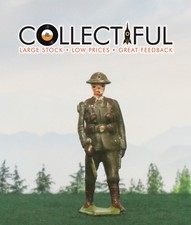 BRITAINS - VINTAGE LEAD SOLDIER - BRITISH ARMY OFFICER - MOVING ARM   360