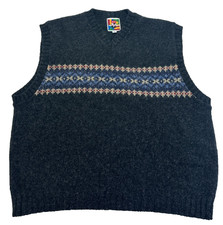 Levi's Vintage Wool Knit Vest Made in USA Men's Size XL Black New without tags
