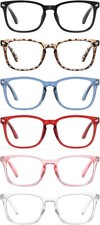 CCVOO 6 Pack Blue Light Blocking Reading Glasses, Anti Glare/Eye Strain 2.75