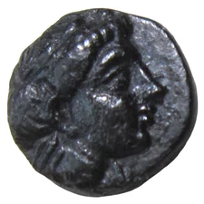 TROAS, GARGARA . AE 8. CIRCA 3rd  CENTURY BC. APOLLO/HORSE PRANCING.