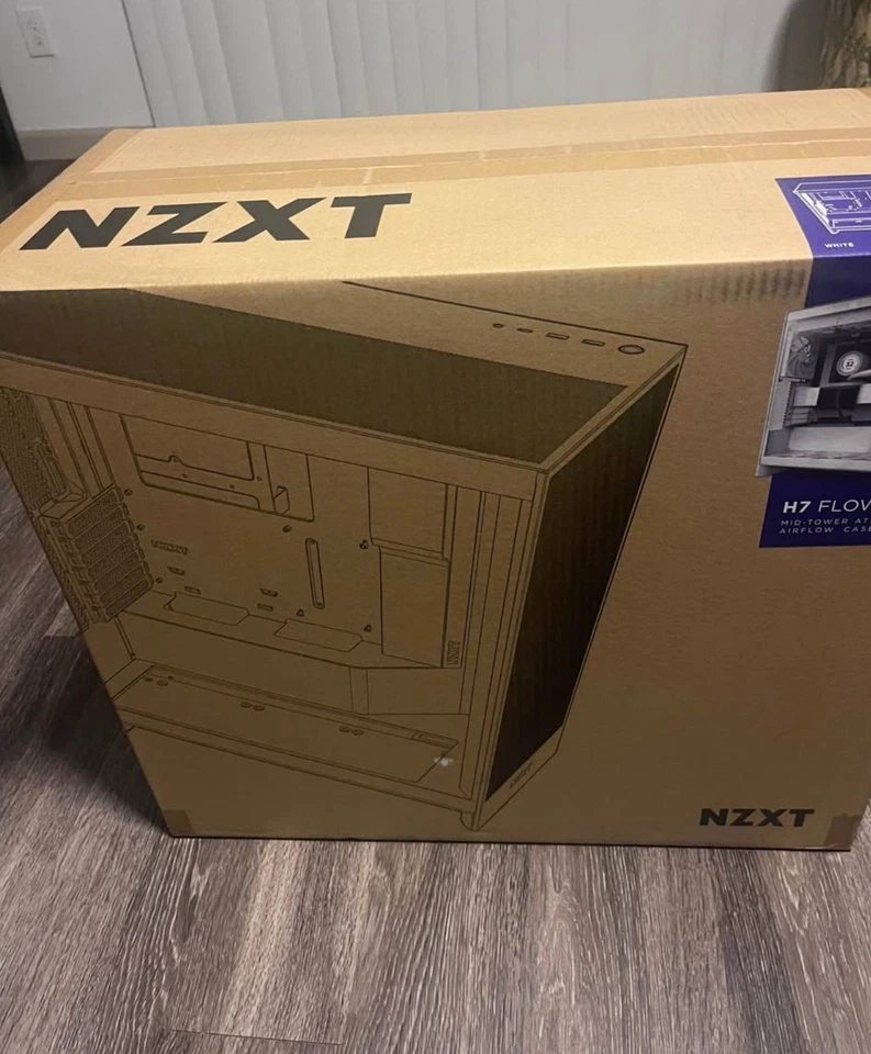 NZXT H7 Flow (2024) Mid-Tower Case - All White-CM-H72FW-01 - Image 4 of 4