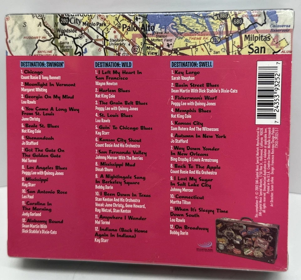 Hip Trips Destination: Cool 3 CD Box Set Various Artists Easy Listening VTG Pop - Image 2 of 4