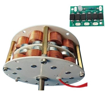 1-100W Double-layer High-power Disk Type Iron Core Generator Ultra-low Speed New