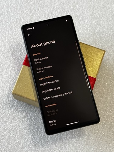 Google Pixel 6a G1AZG - 128GB - Charcoal (Unlocked) - Excellent - ref: 365 - Afbeelding 3 van 8