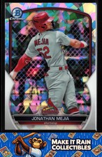 Jonathan Mejia 2023 Bowman Chrome Prospects Atomic Refractors #BCP-15 Cardinals