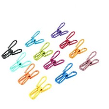 40 Pcs Laundry Pegs Clothes Pegs Towel Clips PVC Coated Steel Wire Clips