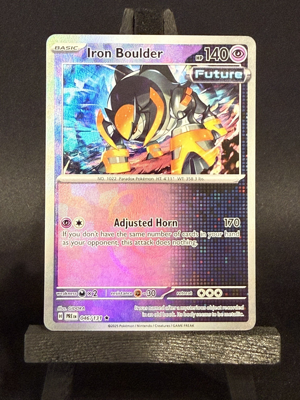 Iron Boulder Master Ball 046/131 Sv: Prismatic Evolutions Holo NM