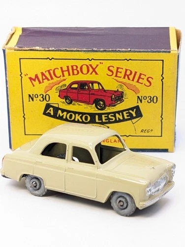 MATCHBOX LESNEY Moko 30a Ford Prefect MIB vintage Original diecast toy car