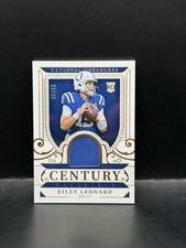#CM-RLD RILEY LEONARD 2025 PANINI NATIONAL TREASURES COLTS CENTURY MATERIALS /49
