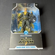 DC Mcfarlane Multiverse Figure Black Adam Movie Black Adam With Throne