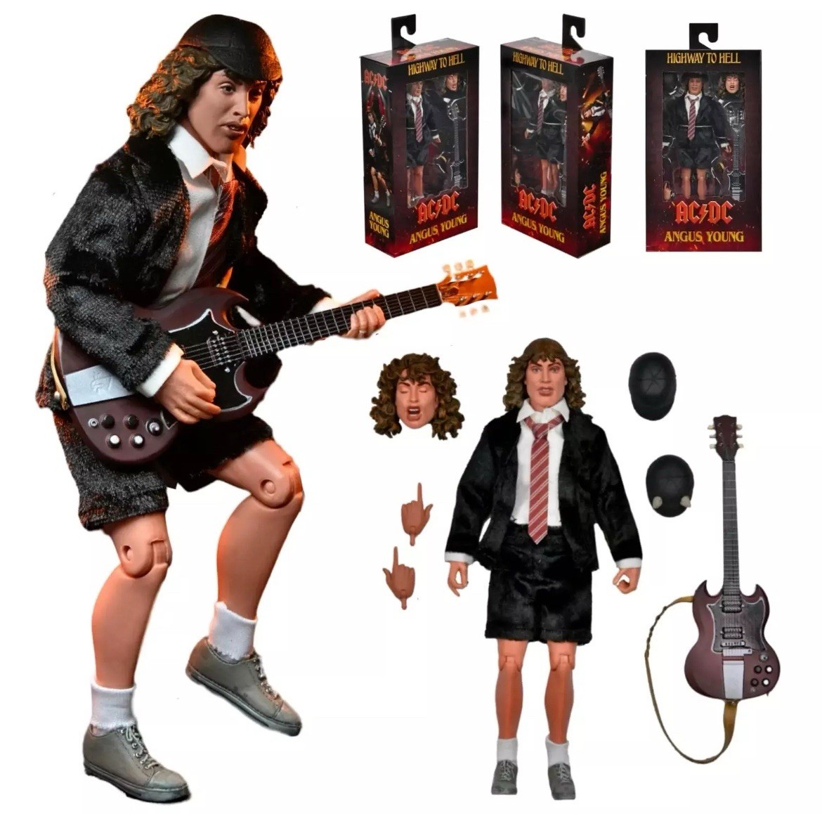 AC/DC Angus Young フィギュア　NECA AC/DC - ANGUS YOUNG HIGHWAY TO HELL 8