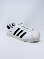 adidas superstar prada white black