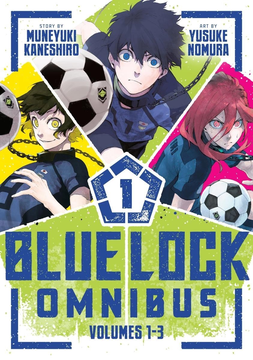 Blue Lock Omnibus 1 (Volumes 1-3) By Muneyuki Kaneshiro Paperback Y300