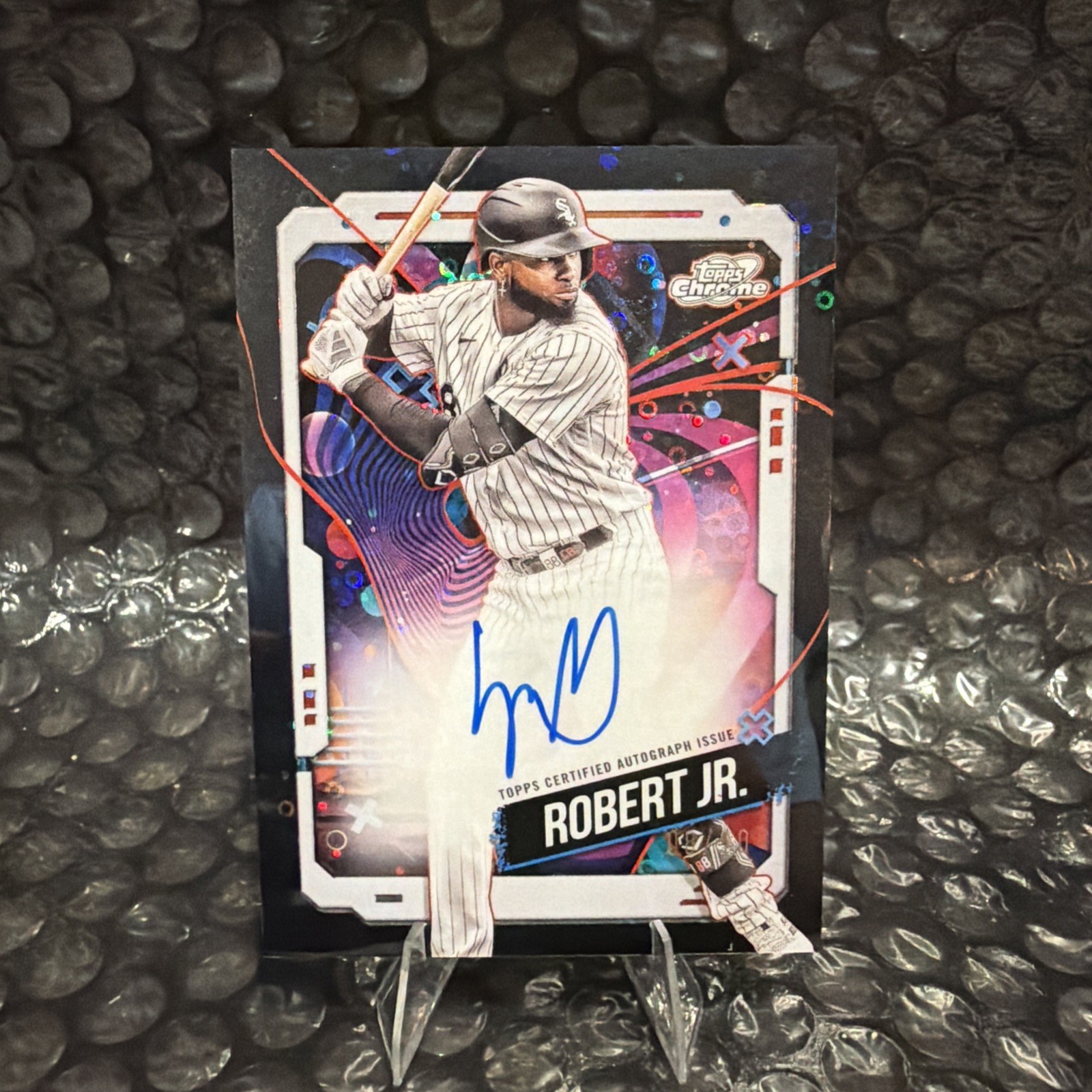 2024 Topps Cosmic Luis Robert Jr. Black Refractor Auto 8/10!!!