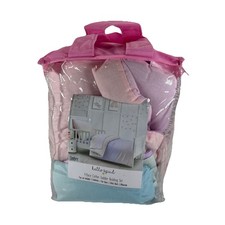 Hello Spud Ombr 4-Piece Cotton TODDLER Bedding Set Pink/Blue-Brand New