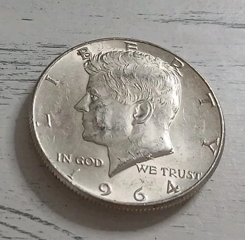 1964-P 90% Silver AU Kennedy Half Dollar #1 (No Combined Shipping)