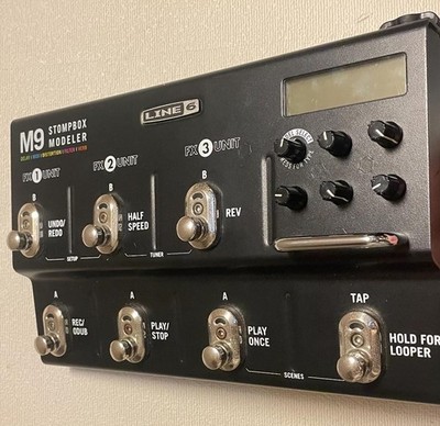 Line 6 M9 Stompbox Modeler Multi Effects Guitar Pedal Japan Tested Works #O6083