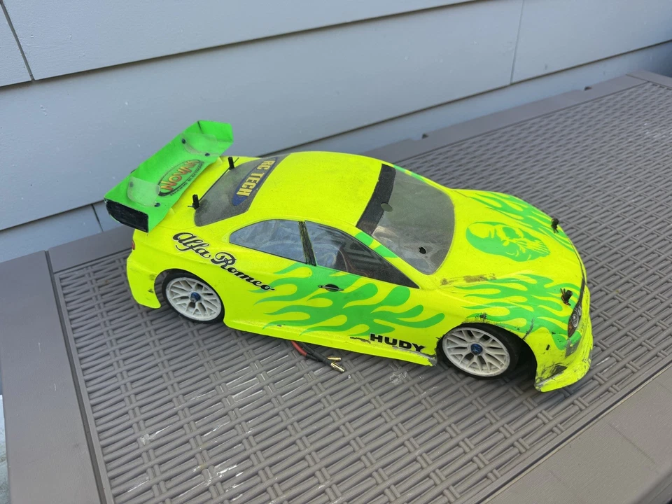 Yokomo MR-4TC SD SSG Silver Carbon Fiber Novak Rooster JR Z270 4wd Race RC Car - Image 2 of 4