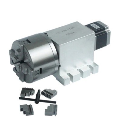 CNC Indexing Head, Fourth Axis, A-axis, Rotary Axis 50:1 Brand-new Gearbox