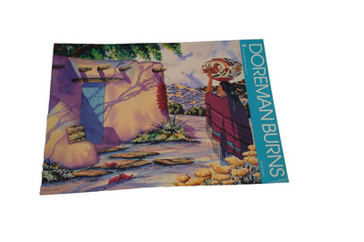 BEYOND SANTA FE vintage art print by DOREMAN BURNS 28 x 25 1/2''