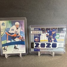2020 Upper Deck SP Game Used Kieffer Bellows RC Jersey SN 2-Card Lot #172