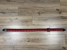Vintage Woven Fabric & Leather Guitar Strap 4...