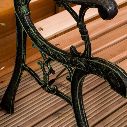 Gartenbank Twin Cross 3 Sitzer Holz Outdoor Terrasse Park Sitzmöbel - Bild 11 von 12