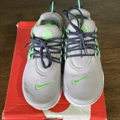 *NEW IN BOX* Nike Presto GS Sz 4Y Smoke Grey Green Strike Shoes Youth