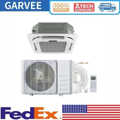 12000 BTU Ceiling Cassette Mini Split Air Conditioner & Heat Pump 22 Seer R454B