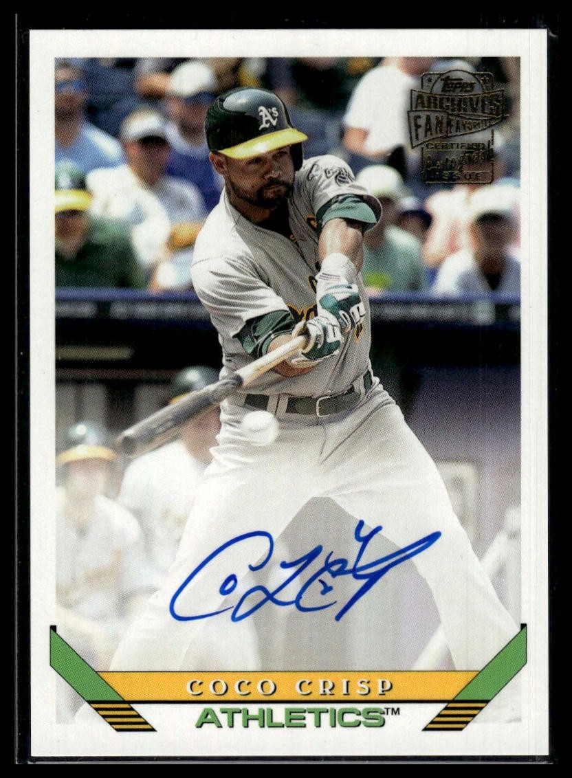 2022 Topps Archives #93FF-CC Coco Crisp Fan Favorites Autographs AU AU
