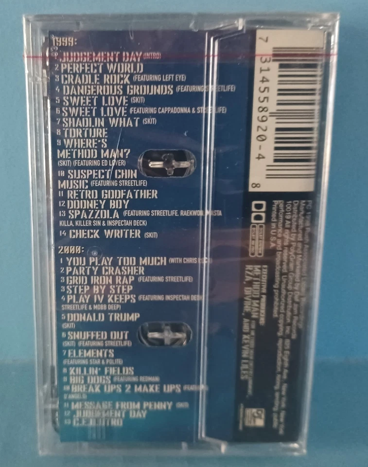 Method Man Tical 2000 Judgement Day Cassette Tape Sealed Wu Tang Hype sticke - Image 3 of 3