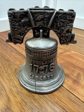 Vintage First National Bank Advertising Sample Liberty Bell Coin Bank Home Town