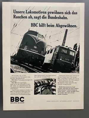 E-Lok BBC Brown Boveri DB Bahn E41 V 200 V200.0  1968 Vintage Ad Werbung Reklame