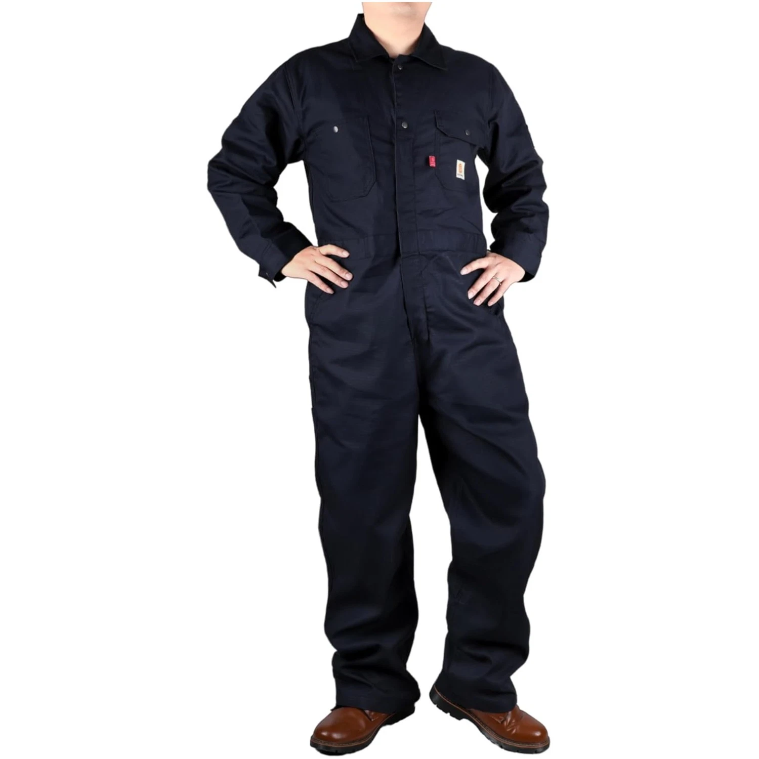 Flame Resistant High Visibility Coverall – Lightweight Rip-Stop for Safety