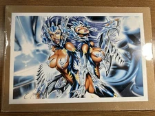 Ricky E. Carrelero Fantasy Sexy Women  18” x 12” Signed Art Print
