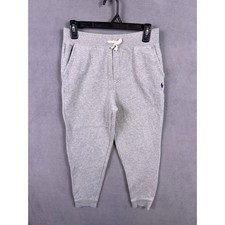Polo Ralph Lauren Jogger Pants Kids Size L 14-16 Gray Heather Fleece Sweatpants