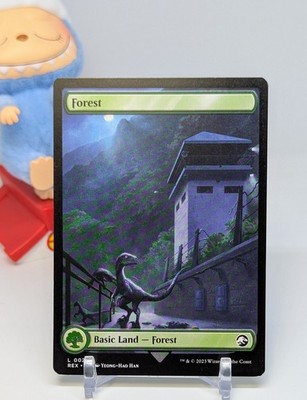 Forest (Borderless)   NM   Jurassic World   Magic The Gathering MTG #25