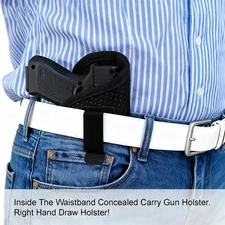 Tactical Right Hand Pistol Pouch Concealed Carry IWB Soft Neoprene Gun Holster 