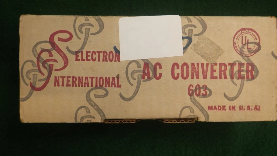 NOS vintage Electronics International 603 AC converter 110VAC to 6VDC - Image 2 of 4