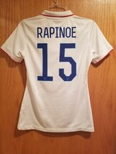 Nike USA US Womens Soccer USWNT 2014 Home Jersey Megan Rapinoe #15 Size WS