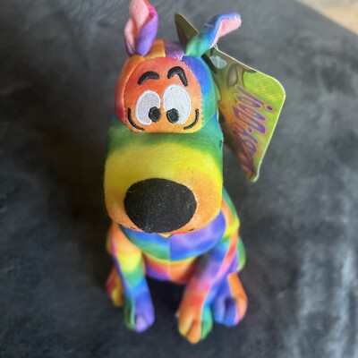 Scooby-Doo Plush 9  Stuffed Toy Rainbow Gradient Plush NEW Tags Cute LGBT