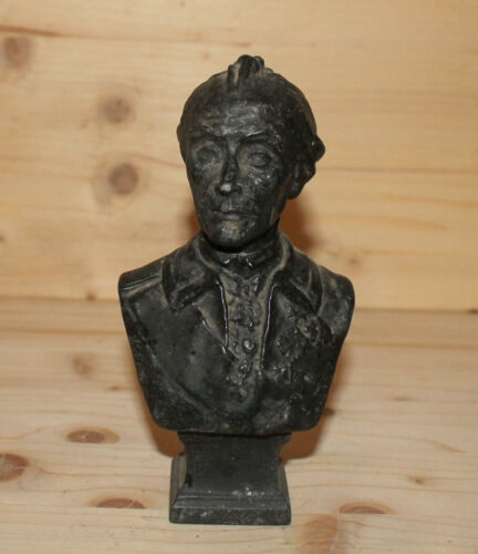 Antique hand made metal man bust figurine - Picture 1 of 12