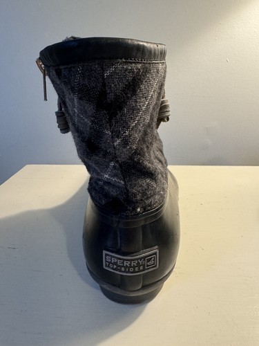 Sperry Top Gr. 11 M Spider Damen gesteppter Nylon-Entenstiefel grau - Bild 3 von 10