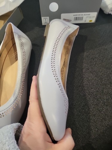 Vionic Perforated Leather Ballet Flats Whisper Size 9 Blue Haze NIB - Picture 5 of 11