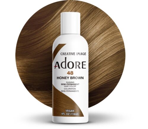 2 X ADORE SEMI PERMANENT HAIR DYE COLOR AMMONIA PEROXIDE ALCOHOL FREE 118 ML UK - Picture 11 of 69