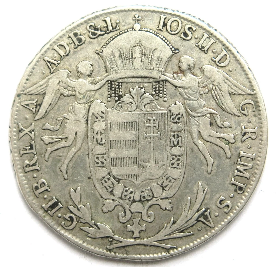 [R3831] 1/2 Madonnentaler 1786 A, Rdr, Joseph II (1780-1790) - Image 2 of 2