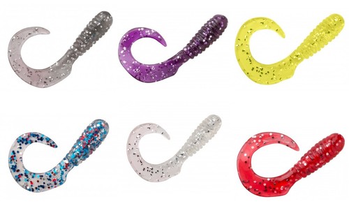 Vermi Pesca Esche Da Pesca Hot Grubs – Forma Twister Tails, Colore Limeade, Per Bass, Crappie, Walleye Esche Bass Crappie Walleye - Foto 12