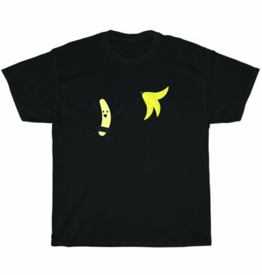 Banana Striptease Cartoon Censored T-Shirt Naked Funny Adult Unisex Tee Gift NEW
