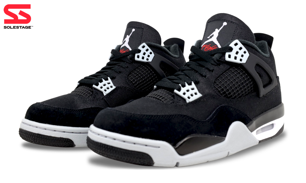 Nike Jordan 4 Retro SE Black Canvas (DH7138-006/DV0553-006) Men GS